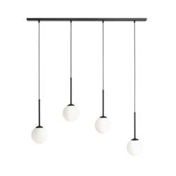 Aldex lampa wisząca Bosso 4xE14 czarna 1087L1
