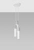 Sollux lampa wisząca Borgio 3xGU10 biało/szara SL.1080