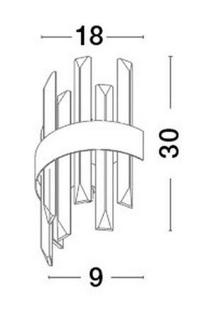 Luces Exclusivas kinkiet Cholula G9 złoty LE42910