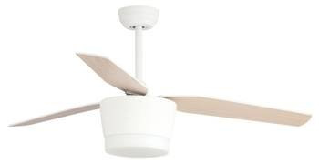 Luces Exclusivas wentylator LED Segundo 18W 650lm 3000K biało/drewniany LE42555