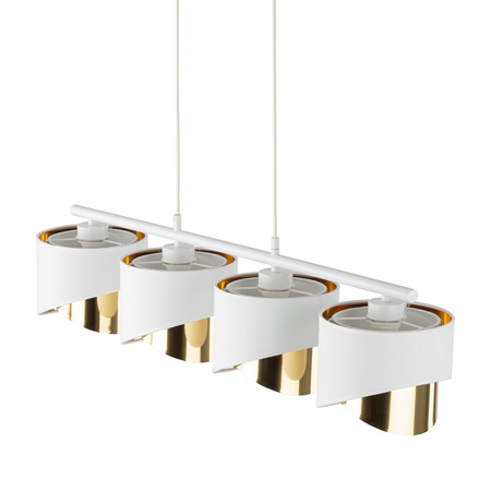 TK Lighting lampa wisząca Grant 4xE27 biało/złota 4822