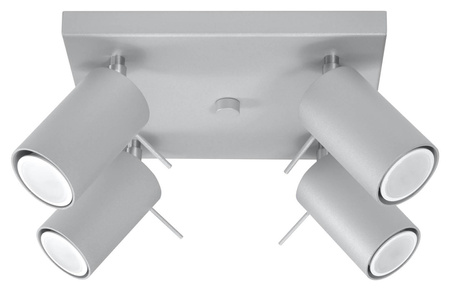 Sollux plafon Ring 4 4xGU10 szary SL.0452