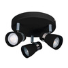 Kanlux plafon (reflektorki) Enali 3xGU10 czarny 28765