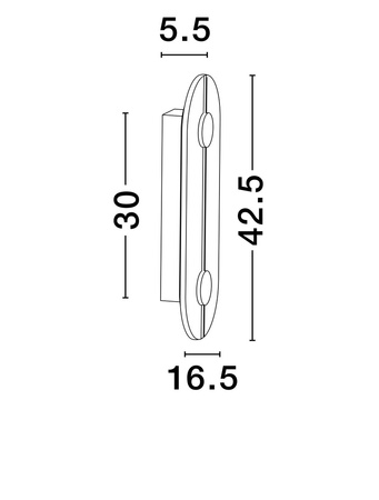 Luces Exclusivas kinkiet LED Mairana 19W 866lm 3000K IP20 złoty LE44618