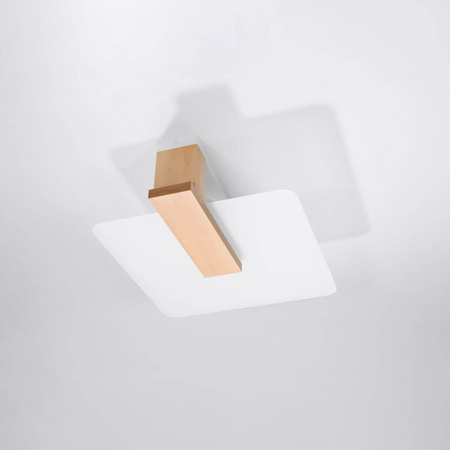 Sollux plafon Lappo 2xE27 drewniany SL.1095