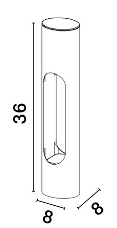 Luces Exclusivas lampa stojąca zewnętrzna LED Acatla Ø 8 cm 12W 372lm 3000K wys. 36 cm czarna LE73504