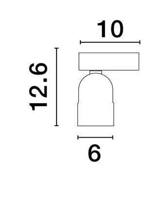 Luces Exclusivas lampa sufitowa LED Bulobu ściemnialna 8W 582lm 3000K IP20 czarno/złota LE44763