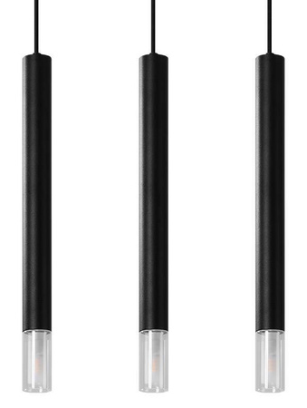 Sollux lampa wisząca Wezyr 3 3xG9 czarna SL.0962