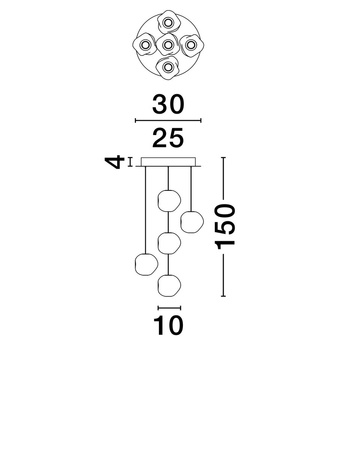 Luces Exclusivas lampa wisząca LED Chepen ściemnialna Ø 30 cm 25W 1301lm 3000K IP20 czarna LE44642