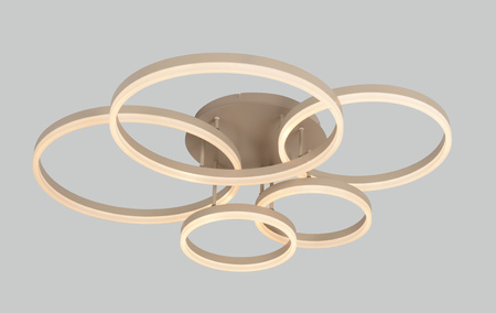 Aviano Lighting lampa sufitowa LED Ravello ściemnialna 60W 6000lm 3000K piaskowa 9055-513