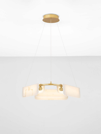 Luces Exclusivas lampa wisząca LED Mairana ściemnialna Ø 63 cm 34W 2146lm 3000K IP20 złota LE44616