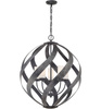 Quintiesse lampa wisząca zewnętrzna Blacksmith 5xE14 czarna IP44 QN-BLACKSMITH-5P-OBK