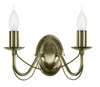 Candellux kinkiet Muza 2xE14 mosiężny 22-69156