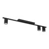 TK Lighting plafon Logan 3xGU10 czarny 4565