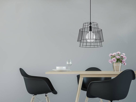 Sollux lampa wisząca Gate E27 czarna SL.0663