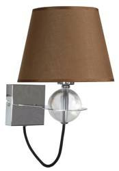Candellux kinkiet Tesoro E14 brązowy/chrom 21-29539