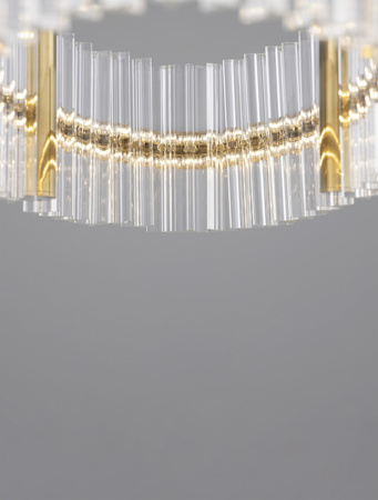 Luces Exclusivas lampa wisząca LED Mayo ściemnialna Ø 90 cm 45W 4402lm 3500K IP20 złota LE44227