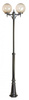 Su-ma latarnia Kule Classic 2xE27 czarna/patyna 190-290cm IP43 OGMWN 2 300 FU