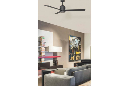 Azzardo wentylator LED Veneti 18W 600lm 3000/4000/5500K czarny AZ4452