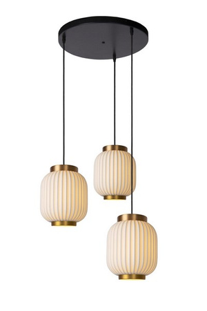 Lucide lampa wisząca Gosse 3x E27/40W biała 13435/03/31