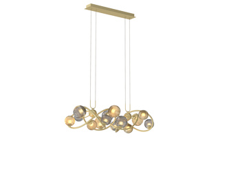 Aviano Lighting lampa wisząca LED Metz G9 14x3,5W 5460lm 3000K żarówki w zestawie złota 7015-1404