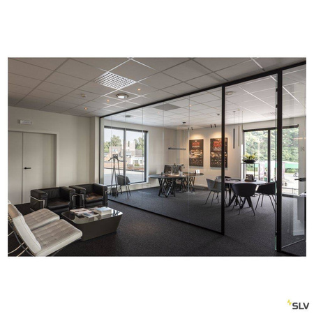 SLV lampa wisząca LED Q-Line 1m 45W 2300lm 4000K czarna 1000933