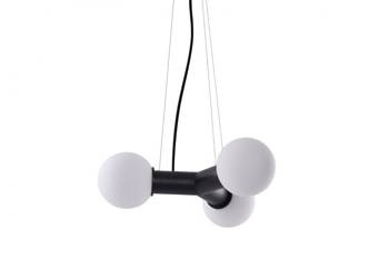 Azzardo lampa wisząca Pope 3xE27 czarna AZ3171