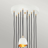 Quintiesse lampa wisząca Nula 12xE14  biało/złota QN-NULA-12P