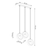 Sollux lampa wisząca Titran 3xE27 biała SL.1138