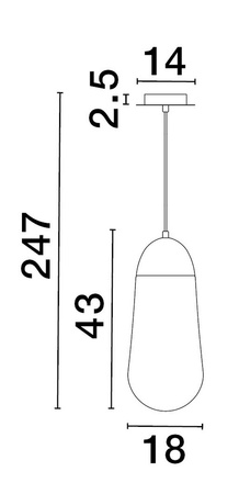 Luces Exclusivas lampa wisząca LED Baden Ø 18 cm E14 1x5W IP20 czarna LE43374