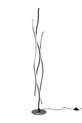 Trio lampa podłogowa LED Blaze 28W 3250lm 2300/3000/4000K czarno/srebrna 138cm 441210305