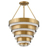 Quintiesse lampa wisząca Echelon 4xE14 mosiężna QN-ECHELON-4P