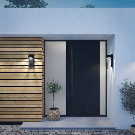 Quintiesse kinkiet zewnętrzny LED Eames 10W 800lm 3000K czarny IP44 QN-EAMES-LED-L-EK