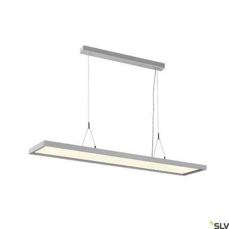 SLV lampa wisząca LED Worklight 57W 5000lm 4000K srebrna 1006345