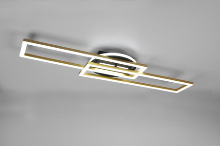 RL plafon LED Twister 30W 4500lm 2700/6000K złoty R67183108