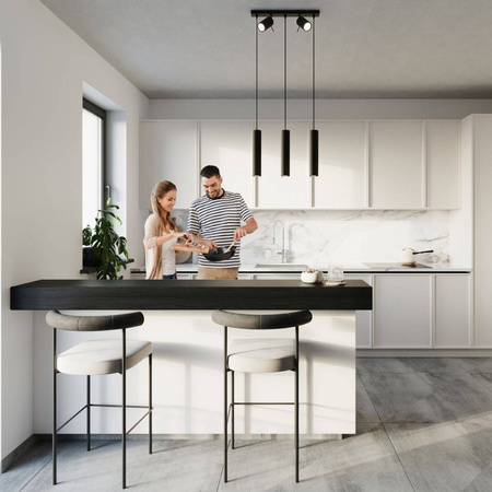 Sollux lampa wisząca Ring 5xGU10 czarna SL.1099