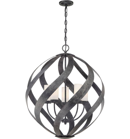 Quintiesse lampa wisząca zewnętrzna Blacksmith 5xE14 czarna IP44 QN-BLACKSMITH-5P-OBK