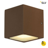 SLV kinkiet zewnętrzny Sitra Cube 2xGX53 rdzawy IP44 232537
