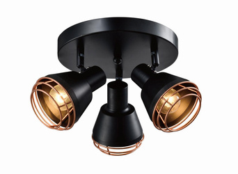 Candellux plafon (reflektorki) Neria 3xE14 czarno/złoty 98-83111