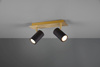 Trio kinkiet (reflektorki) Marley 2xGU10 czarno/złoty 802400280