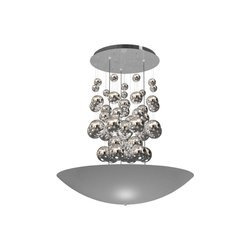 Milagro lampa wisząca LED Perla 42W 2940lm 4000K srebrna Ø60cm ML858