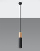 Sollux lampa wisząca Pablo GU10 czarno/drewniana SL.0632