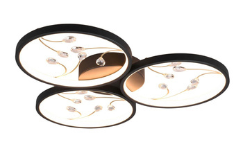 Trio plafon LED Groovy 30W 3600lm 3000K czarny 642110332