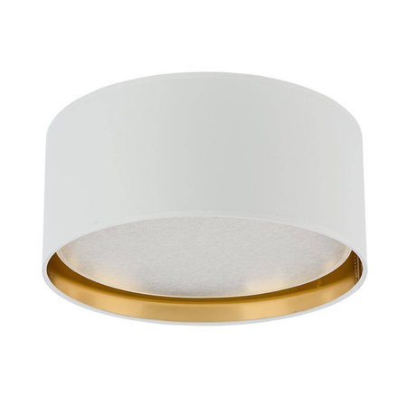 TK Lighting plafon Bilbao 4xE27 biało/złoty 3379