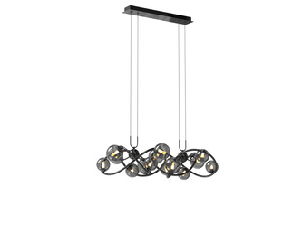 Aviano Lighting lampa wisząca LED Nancy G9 14x3,5W 5460lm 3000K żarówki w zestawie czarny chrom 7014-1405