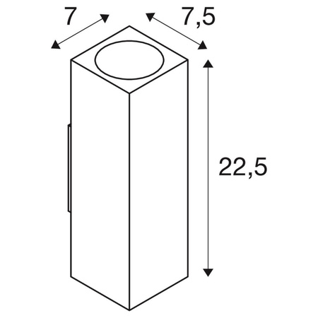 SLV kinkiet zewnętrzny Theo Up-Down Out 2xGU10 antracytowy IP44 229535