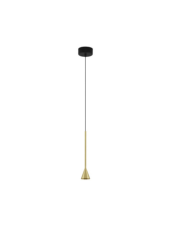 Luces Exclusivas lampa wisząca LED Sitges ściemnialna Ø 6 cm 6W 262lm 3000K IP20 czarno/złota LE43496