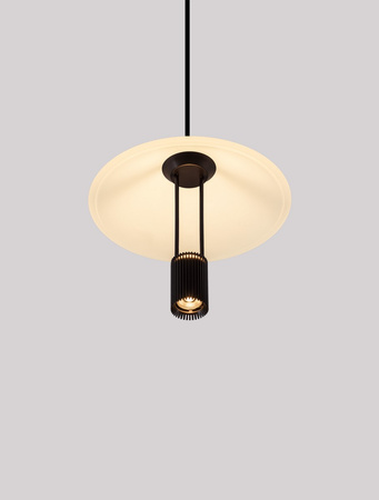 Luces Exclusivas lampa wisząca LED Ayaviri Ø 22 cm 8W 425lm 3000K IP20 czarno/biała LE44596