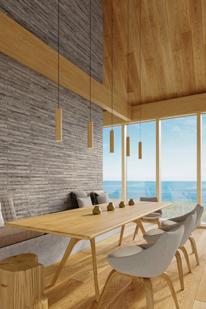 Sollux lampa wisząca Lino 2 2xGU10 czarno/drewniana SL.0637