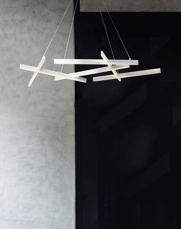 Maytoni lampa wisząca LED Line 75W 2600lm 3000K biała MOD016PL-L75W